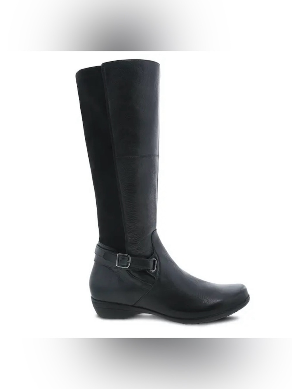 Dansko RARE Leather Tall  Black Boots Size 38